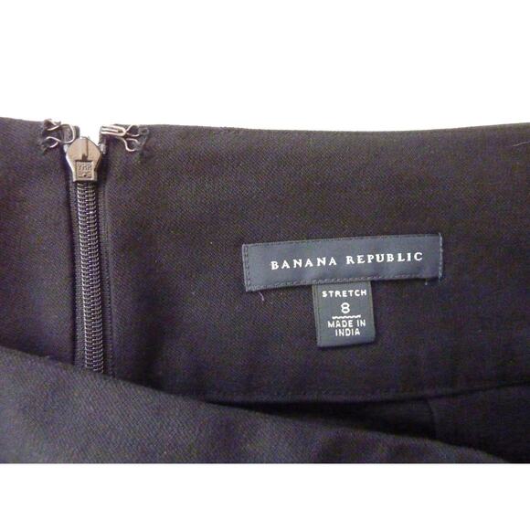 Banana Republic Black Knee Length Skirt 8 - Picture 5 of 7